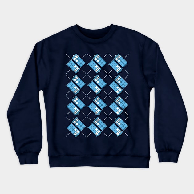 Gallifrey Argyle Crewneck Sweatshirt by TeeMagnet